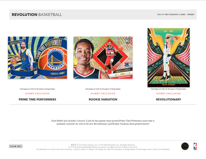 2023-24 Panini Revolution Basketball Hobby 16 Box Case
