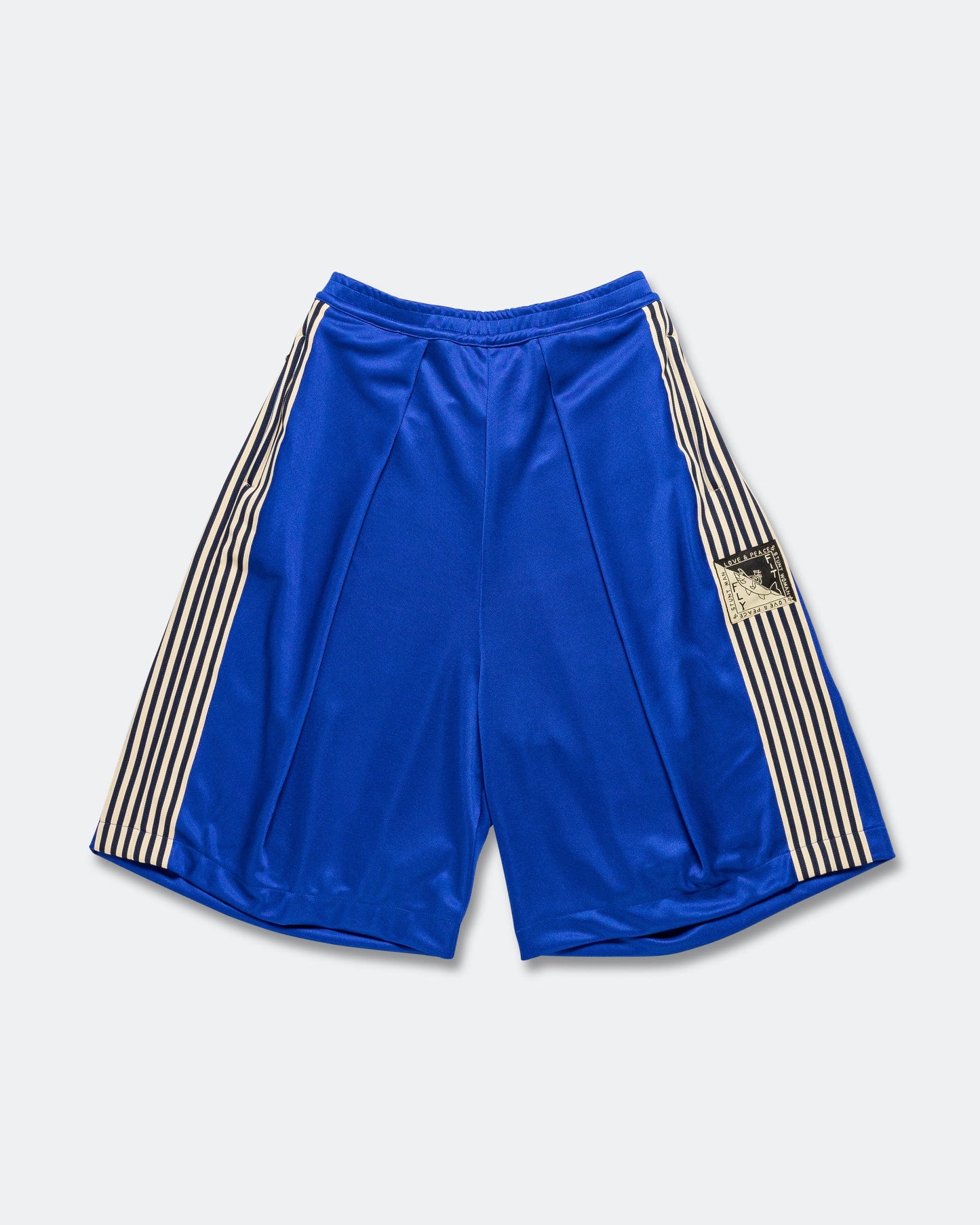 Smooth Jersey KOME-KOME Track Jorts (BannerStripe) - CobaltBlue