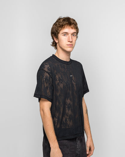 Space-Lace T-Shirt - Black SA